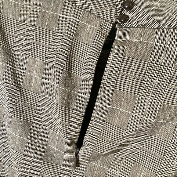 Michael Michael Kors Size 6 Brown Plaid Midi Dress - Picture 9 of 12